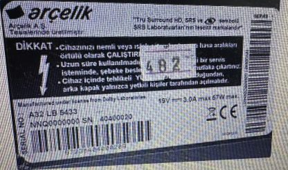 GRUNDIG G32L55214B SEHPA AYAĞI - Görsel 3