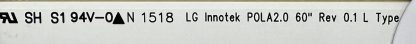 LG Innotek POLA2.0 60 Rev 0.1 L Type LG 60LN575S-ZE LED BAR - Görsel 3