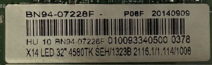 BN94-07228F BN41-02156A SAMSUNG UE32H4580ASXTK MAİN BOARD - Görsel 2