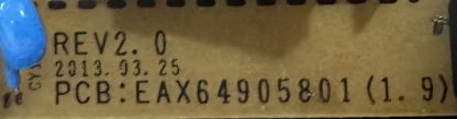 EAY62811001 EAX64905801 LG 55LA740S-ZB POWER BOARD - Görsel 3