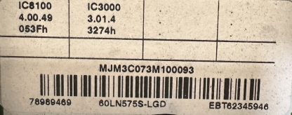EBT62345946 EAX64797004 LG 60LN575S-ZE MAİN BOARD - Görsel 2