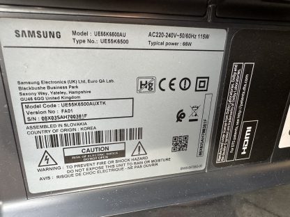 BN96-40078A BN96-40080A SAMSUNG UE55K6500 SEHPA AYAĞI - Görsel 7