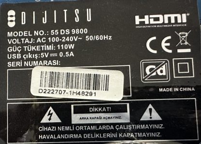 DCBDP-C260A_20 DIJITSU 55DS9800 T.CON BOARD - Görsel 3