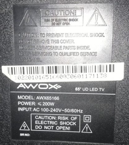 RS180D-4T05 3BS00146 01GP AWOX 65166 POWER BOARD - Görsel 3