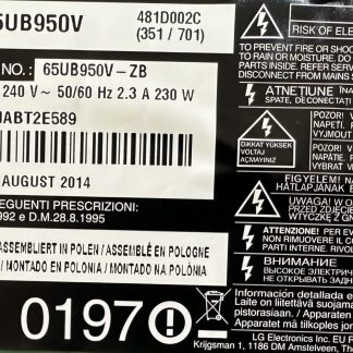 LG 65UB950V-ZB PLEKSİ