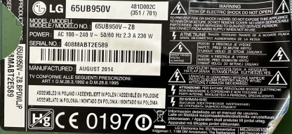 LG 65UB950V-ZB SEHPA AYAĞI - Görsel 4