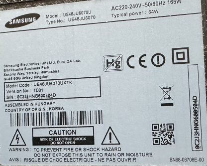 SAMSUNG UE48JU6070U SEHPA AYAĞI - Görsel 3