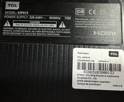 TCL 43P615 SEHPA AYAĞI - Görsel 5