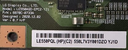 6870C-0733A PHILIPS 55OLED706/12 T.CON BOARD - Görsel 2
