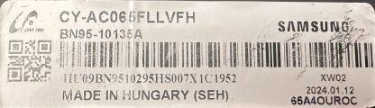21Y_VBUATPOR_ELCVT_V0.2 BN96-54038D SAMSUNG QE65S90CATXTK T.CON BOARD - Görsel 4