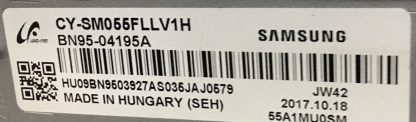 CY-SM055FLLV1H BN95-04195A BN950397A SAMSUNG UE55MU9000T REFLEKTÖR