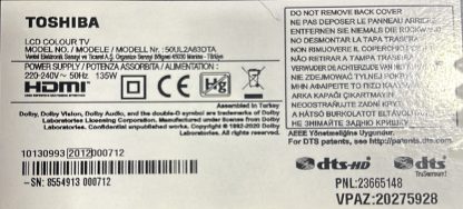 VESTEL 58U9500 SEHPA AYAĞI - Görsel 11