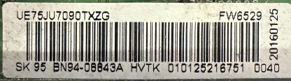 BN94-08843A BN41-02417A SAMSUNG UE75JU7000TXTK T.CON BOARD - Görsel 2