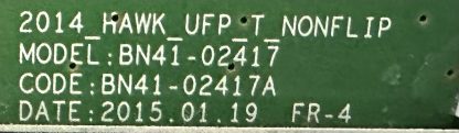 BN94-08843A BN41-02417A SAMSUNG UE75JU7000TXTK T.CON BOARD - Görsel 3
