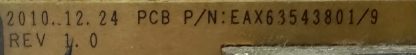 EAY62170101 EAX63543801 LG 42LK450 POWER BOARD - Görsel 4