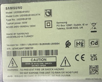 SAMSUNG UE55AU8000U SEHPA AYAĞI - Görsel 8