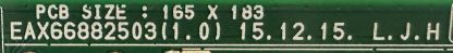 64319601 EAX6682503 LG 60UH605-ZC MAİN BOARD - Görsel 3
