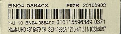 BN94-10704H BN94-08640X SAMSUNG UE48JU6070UXTK MAİN BOARD - Görsel 6