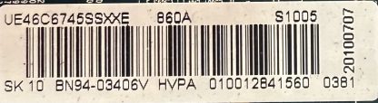 BN94-03406V BN94-03656G BN94-04122S BN41-01444B SAMSUNG UE46C6730USXZG MAİN BOARD - Görsel 2
