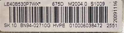 BN94-02710G BN94-02943F BN41-01165B SAMSUNG LE40B530P7W  MAİN BOARD - Görsel 2