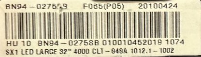 BN94-02758B BN41-01378A SAMSUNG UE32C4000PWXXC MAİN BOARD - Görsel 2