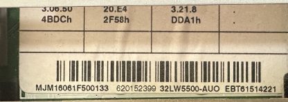 EBT61514221 EAX63686303 LG 32LW5500 MAİN BOARD - Görsel 2