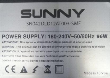 12AT003 SUNNY SN039DLD12AT003 MAİN BOARD - Görsel 3