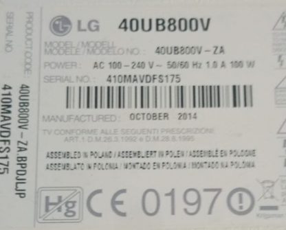 EBU62449714 EBT62954327 EBT63415607 EBT63458801 EAX66085703 LG 42UB820V MAİN BOARD - Görsel 9