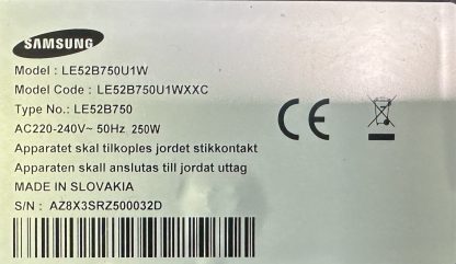 SAMSUNG LE52B750U1WXXC SEHPA AYAĞI - Görsel 8
