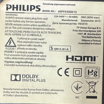 PHILIPS 55PFK6309 SEHPA AYAĞI - Görsel 12