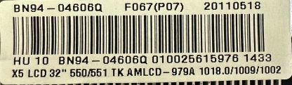 BN94-04606Q BN41-01603B SAMSUNG LE32D550K1WXTK MAİN BOARD - Görsel 2