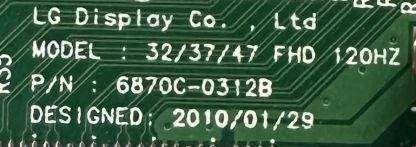 6870C-0312B LG 32LK530 T.CON BOARD - Görsel 2