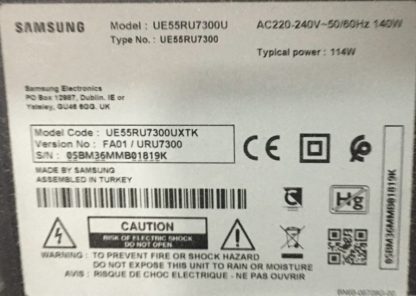 BN61-15485A NU7100_STS550AU9_40LEDs_3030F_2C_Rev1.0 SAMSUNG UE55RU7105U BRACKET - Görsel 9