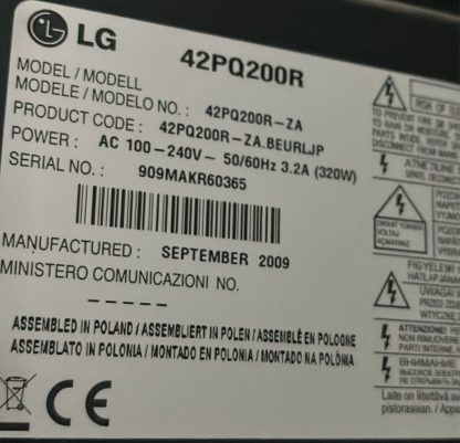 EBR61018101 LG 42PQ2000 YSUS BOARD - Görsel 3