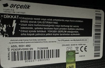 ARÇELİK A55L85324B SEHPA AYAĞI - Görsel 5