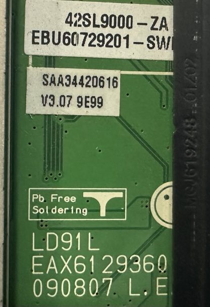 EBU60729201 EAX6129360 LG 42SL9000-ZA MAİN BAOARD - Görsel 3