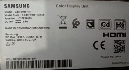 SAMSUNG LC27F396 MONİTÖR AYAĞI - Görsel 3