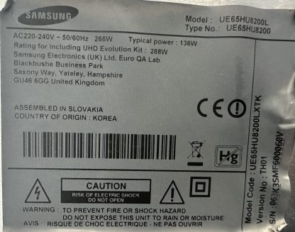 BN94-07669N BN41-02205C SAMSUNG UE65HU8200L MAİN BOARD - Görsel 5