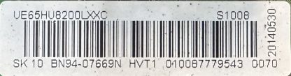 BN94-07669N BN41-02205C SAMSUNG UE65HU8200L MAİN BOARD - Görsel 2