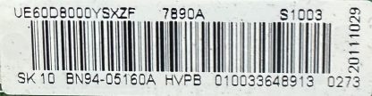 BN94-05160A BN41-01622C SAMSUNG UE60D8000YSXZF MAİN BOARD - Görsel 2
