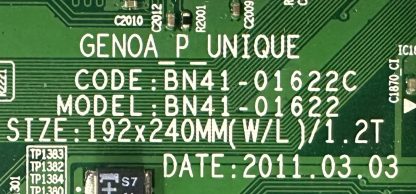 BN94-05160A BN41-01622C SAMSUNG UE60D8000YSXZF MAİN BOARD - Görsel 3