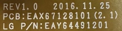 EAY64491201 EAX67128101 LG 49UJ701V POWER BOARD - Görsel 2